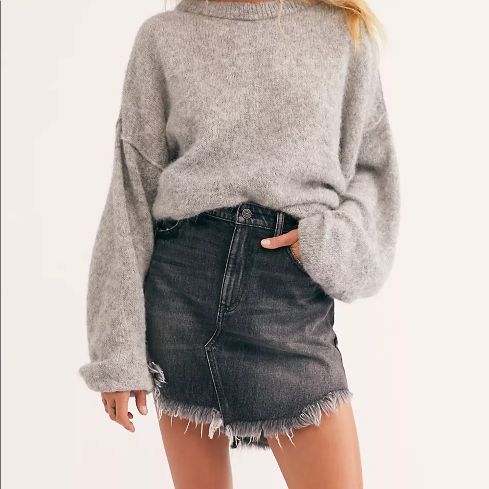 Free People Bailey Denim Skirt Size 29